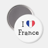 I Liebe Frankreich Magnet (Vorderseite/Rückseite)