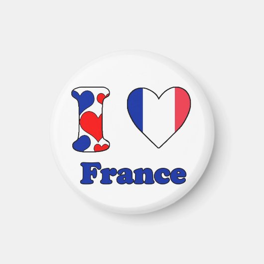 I Liebe Frankreich Magnet (Vorne)