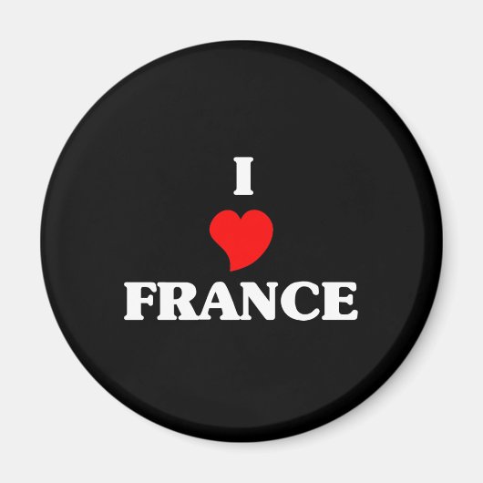 I Liebe Frankreich Magnet (Vorne)