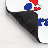 I Liebe Frankreich Mousepad (Ecke)