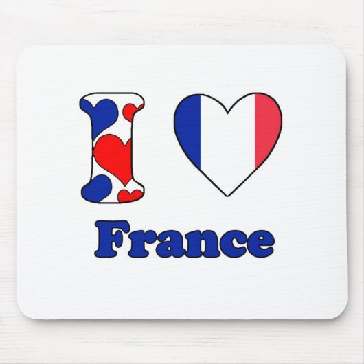 I Liebe Frankreich Mousepad (Vorne)