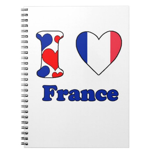 I Liebe Frankreich Notizblock (Vorderseite)