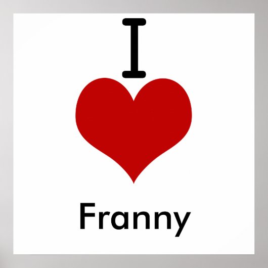 I Liebe Franny Poster (Vorne)