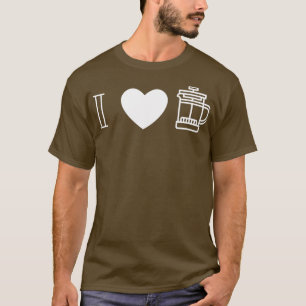 I Liebe Französische Presse 2 T-Shirt