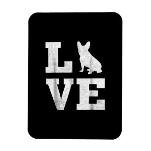 I Liebe Französisches Bulldoghundgeschenk Magnet
