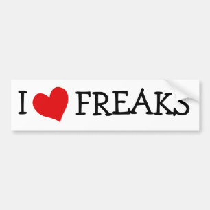 I Liebe Freaks Autoaufkleber