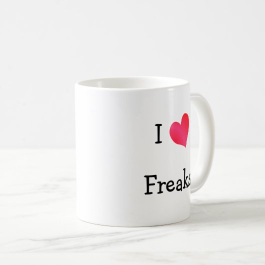 I Liebe Freaks Kaffeetasse (VorderseiteRechts)