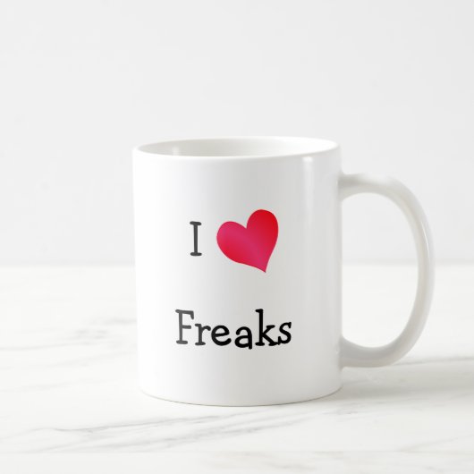 I Liebe Freaks Kaffeetasse (Rechts)