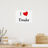 I Liebe Freaks Poster (Küche)