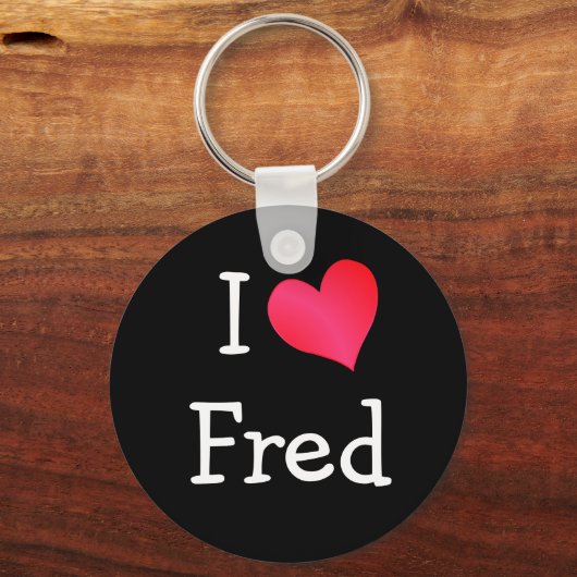 I Liebe Fred Schlüsselanhänger (Vorderseite)