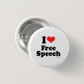 I LIEBE FREE REDE BUTTON (Vorne & Hinten)