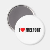 I Liebe Freeport Magnet (Vorderseite/Rückseite)