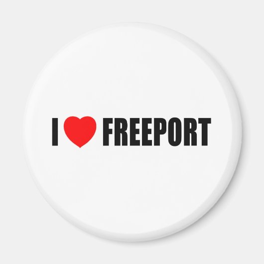 I Liebe Freeport Magnet (Vorne)