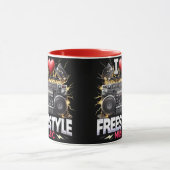 I Liebe Freestyle Music Tasse (Zentrum)