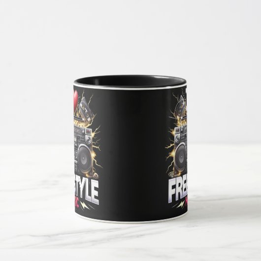 I Liebe Freestyle Music Tasse (Zentrum)