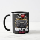 I Liebe Freestyle Music Tasse (Links)