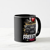 I Liebe Freestyle Music Tasse (VorderseiteRechts)