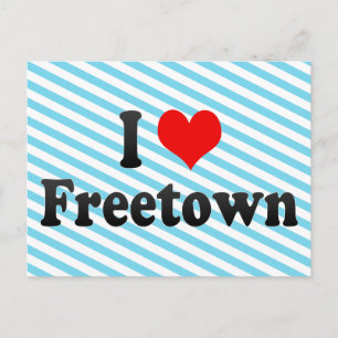 I Liebe Freetown, Sierra Leone Postkarte