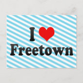 I Liebe Freetown, Sierra Leone Postkarte (Vorderseite)