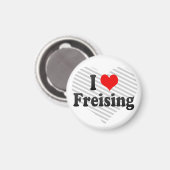 I Liebe Freising, Deutschland Magnet (Vorderseite/Rückseite)