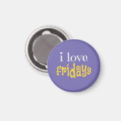 I Liebe Freitags Magnet (Vorderseite/Rückseite)