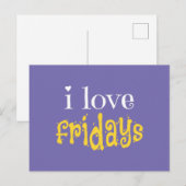 I Liebe Freitags Postkarte (Vorne/Hinten)