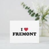 I Liebe Fremont California Postkarte (Stehend Vorderseite)