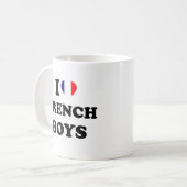 I Liebe French Boys Kaffeetasse (Vorderseite Links)