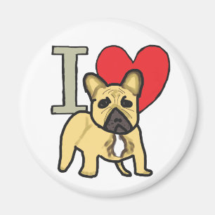 I Liebe French Bulldogs Magnet