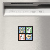 I Liebe French Bulldogs Magnet (In Situ (Geschirrspüler))