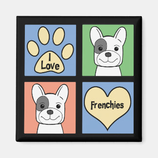 I Liebe French Bulldogs Magnet