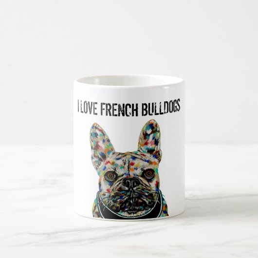 I Liebe French Bulldogs Tasse (Mittel)