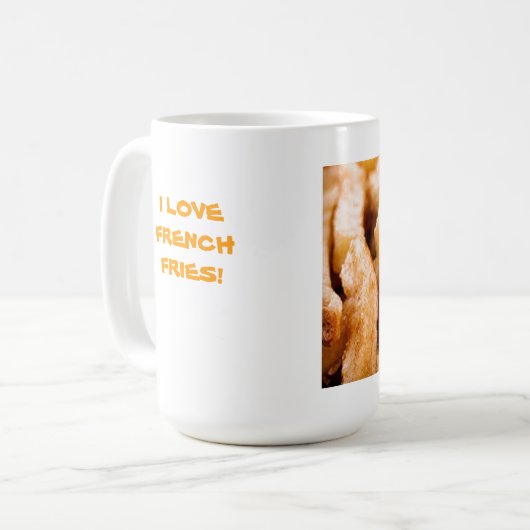 I LIEBE FRENCH FRIES KAFFEETASSE (Vorderseite Links)