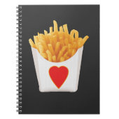 I Liebe French Fries Notizblock (Vorderseite)