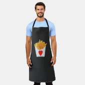 I Liebe French Fries Schürze (Getragen)
