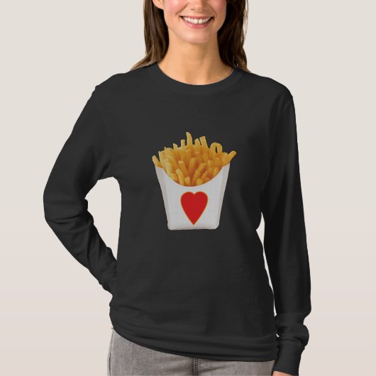 I Liebe French Fries T-Shirt (Vorderseite)