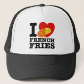 I Liebe French Fries Truckerkappe (Vorderseite)