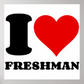 I LIEBE FRESHMAN POSTER (Vorne)