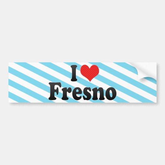 I Liebe Fresno Autoaufkleber (Vorne)
