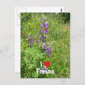 I Liebe Fresno Postkarte (Vorne/Hinten)