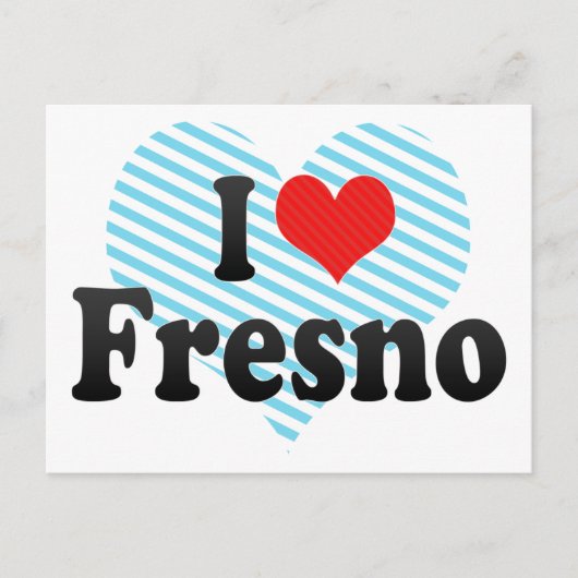 I Liebe Fresno Postkarte (Vorderseite)