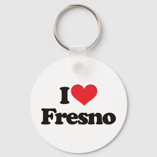 I Liebe Fresno Schlüsselanhänger (Vorderseite)