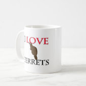 I Liebe-Frettchen Kaffeetasse (Vorderseite Links)