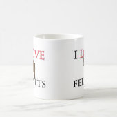I Liebe-Frettchen Kaffeetasse (Mittel)