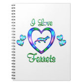 I Liebe-Frettchen Notizblock (Vorderseite)