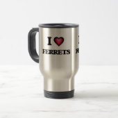 I Liebe-Frettchen Reisebecher (Vorderseite Links)