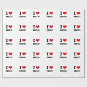 I Liebe Freud Geschenkpapier (Flach)