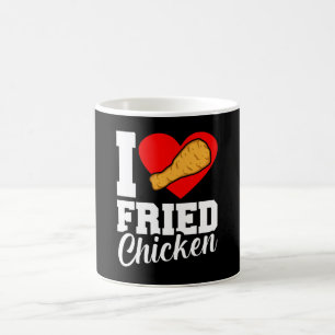 I Liebe Fried Chicken Funny Eater Grafik Kaffeetasse