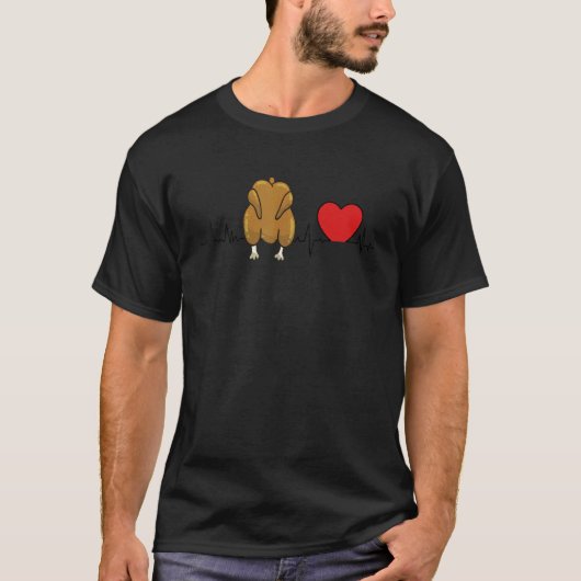 I Liebe Fried Chicken T-Shirt (Vorderseite)