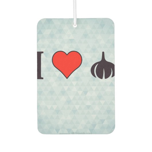 I Liebe Fried Zwiebeln Rings Autolufterfrischer (Vorderseite)